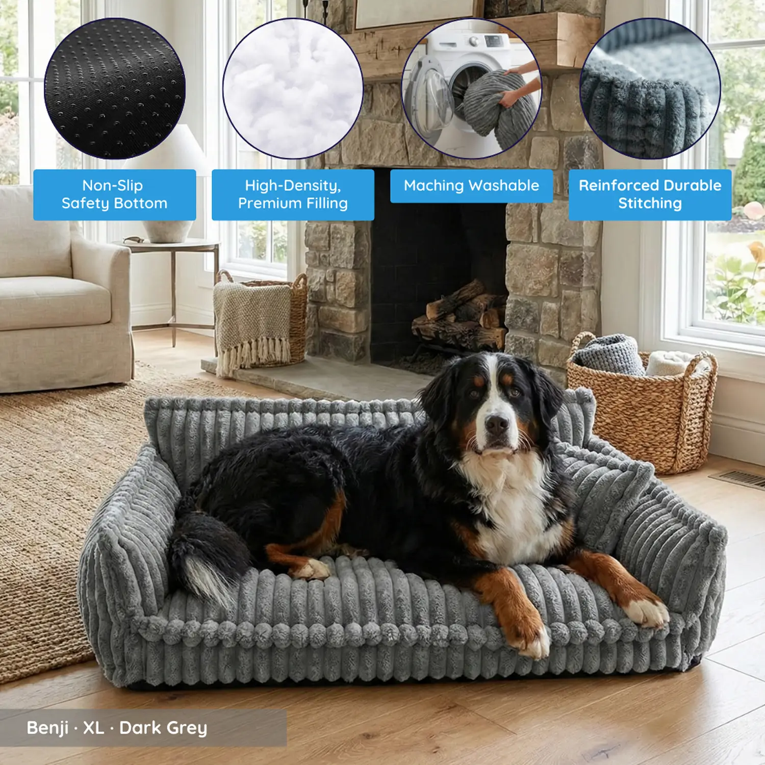 MrFluffyFriend™ - Orthopedic Washable Dog Sofa - Image 2